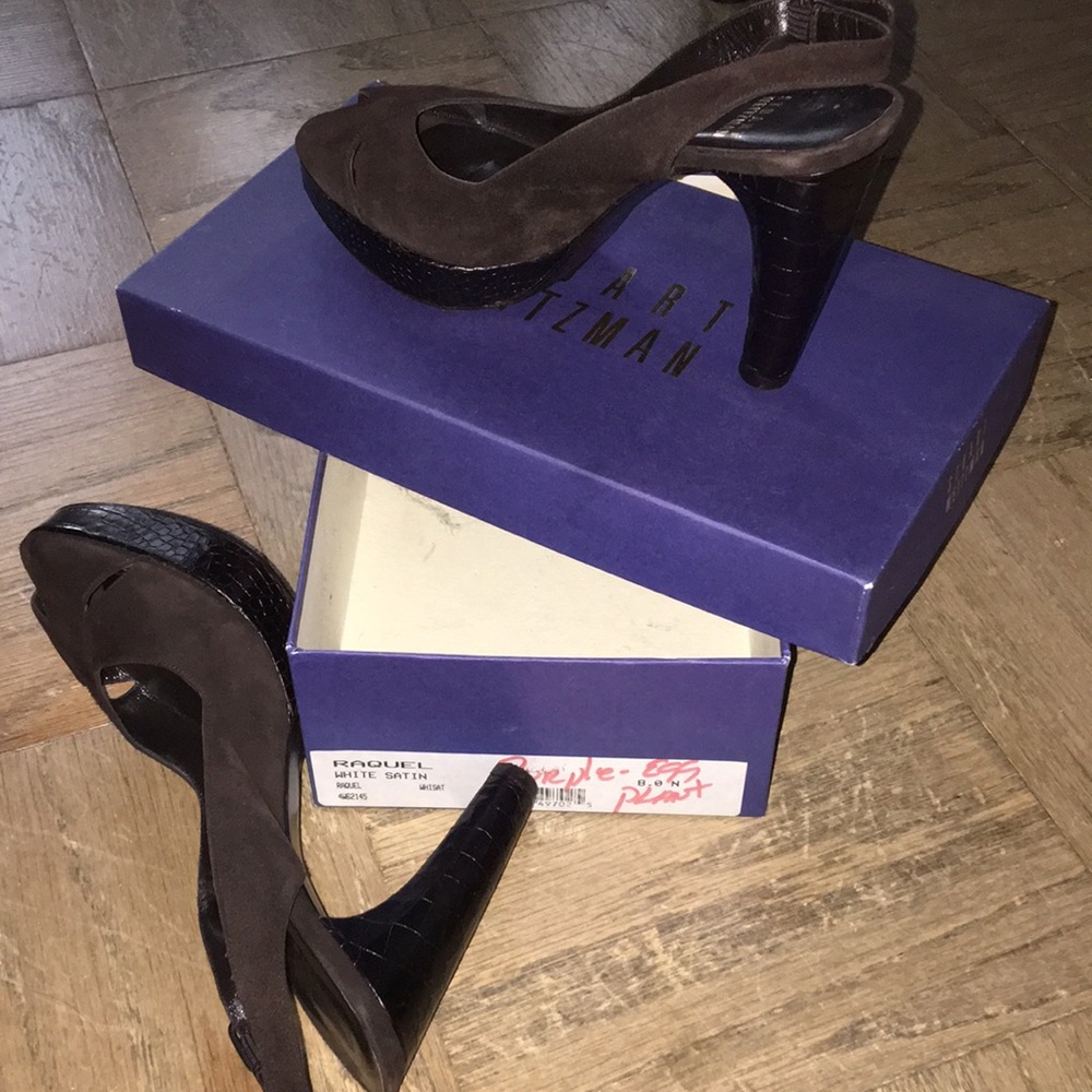 Stuart Weitzman peep toe shoes